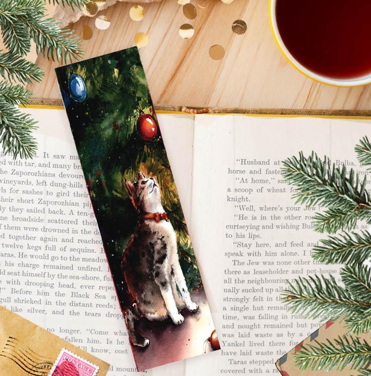 Книжная закладка "Под елкой"