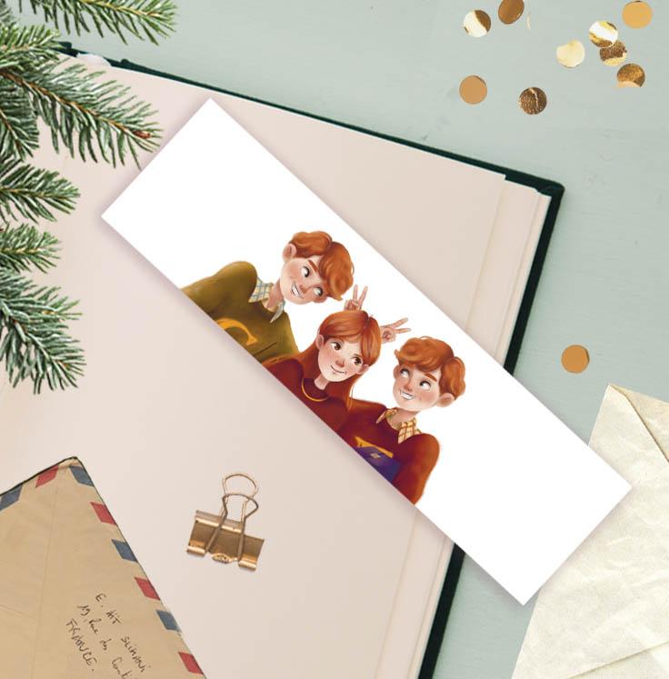 Книжная закладка "Семейство Уизли"