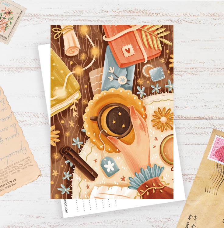 Открытка "Почтовые весточки"