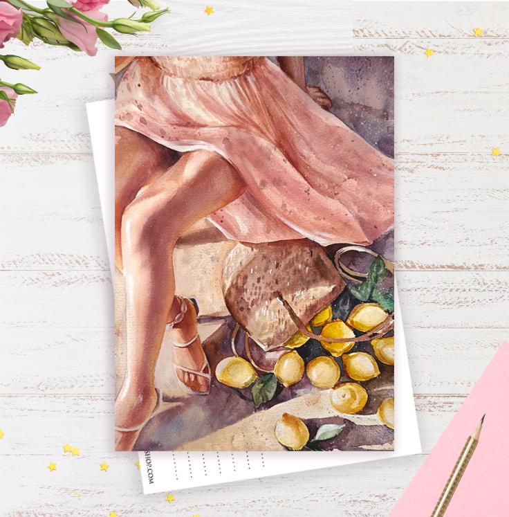 Открытка "Lemon mood"