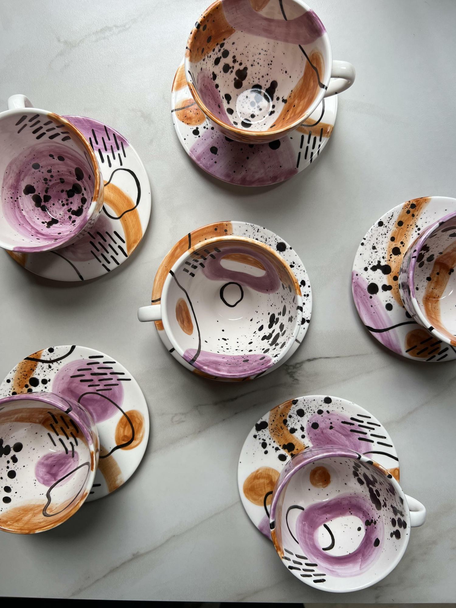 Чайная пара "Абстракция"maxi №1