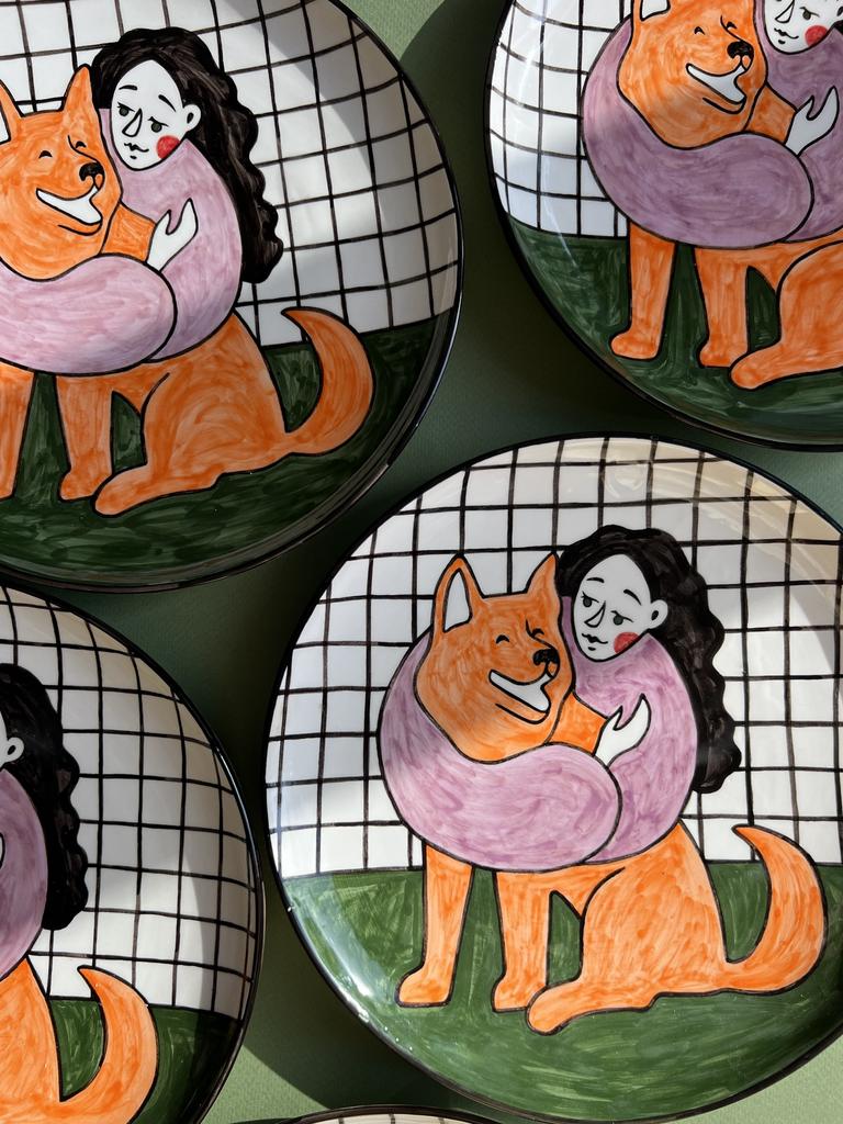 Тарелка "Собаки" №4