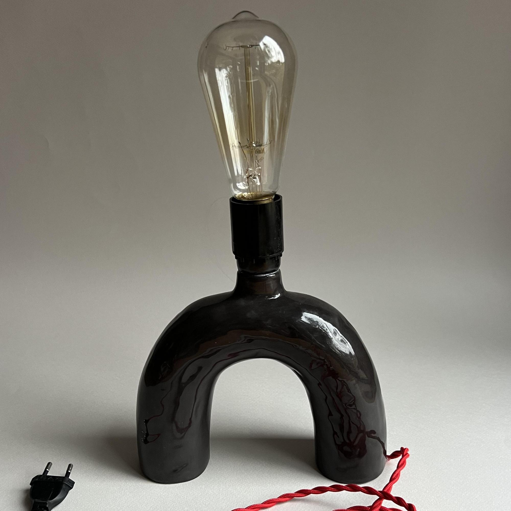 Светильник "Черная глина" №1