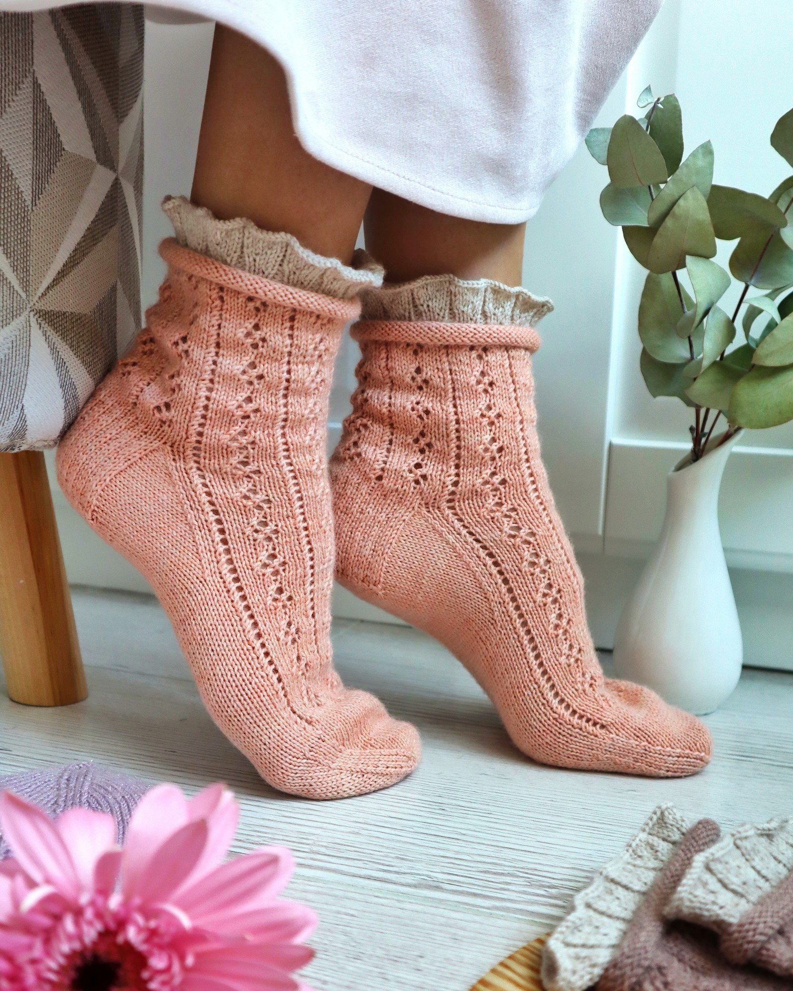 Описание, НОСКИ С ОБОРОЧКОЙ Ж/Дет #myspring_socks