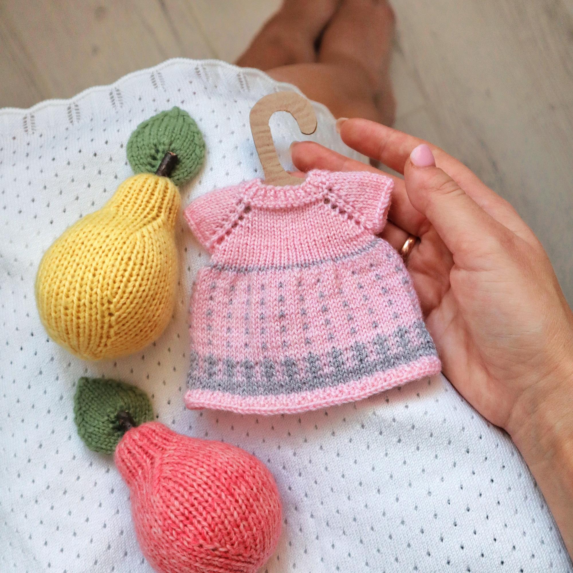 МК по вязанию платья для игрушки #knit_minidress