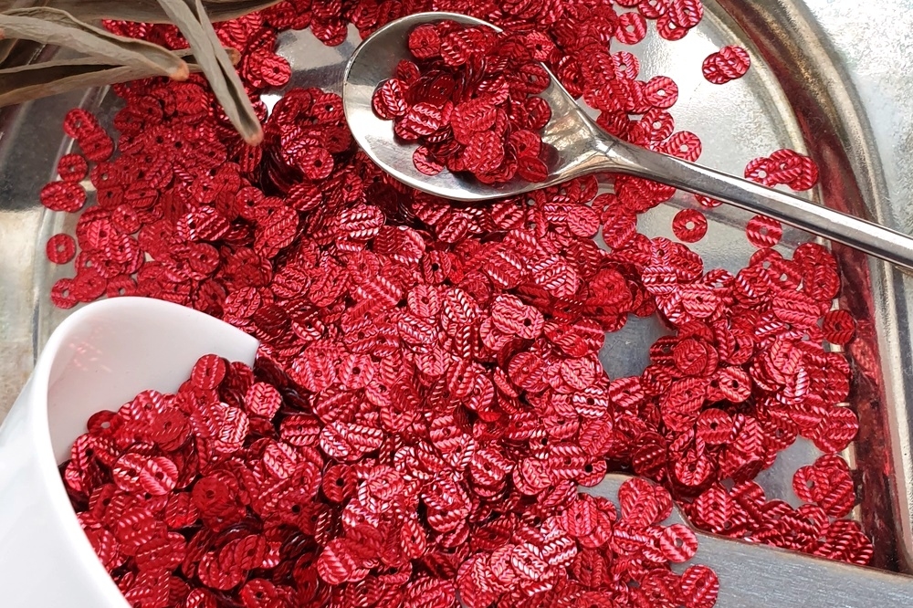 пайетки рифленые итальянские