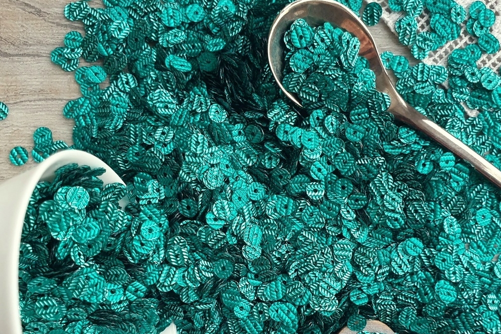 рифленые итальянские пайетки