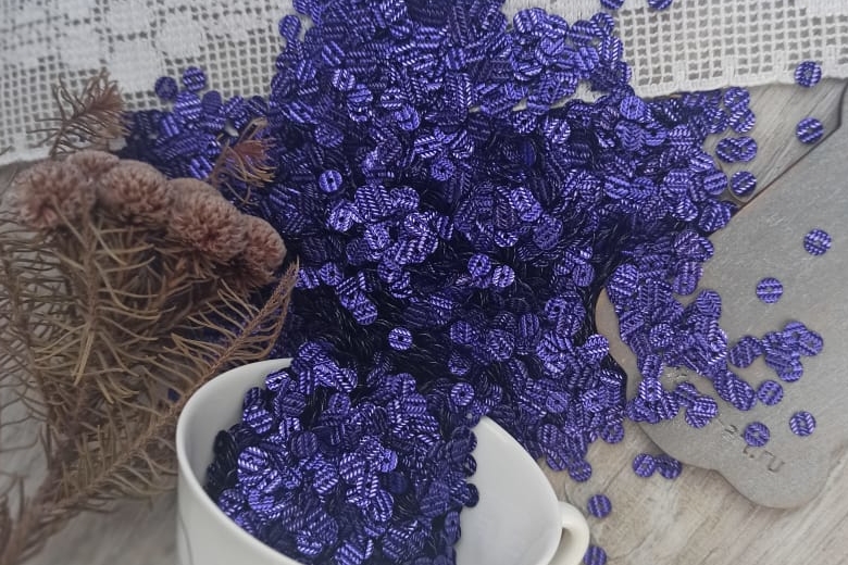 итальянские пайетки пайетки рифленые 4мм