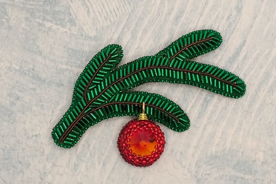 мастер класс новогодняя веточка