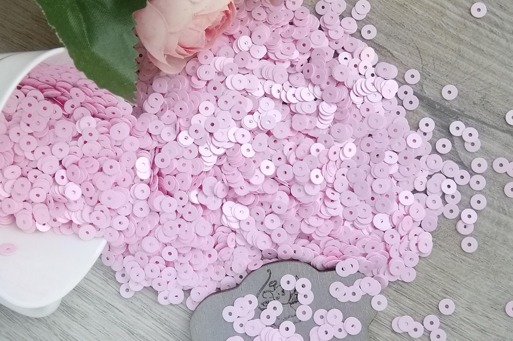 пайетки итальянские пайетки розовые