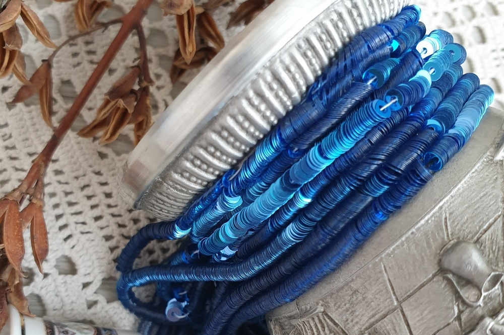 пайетки на нитях