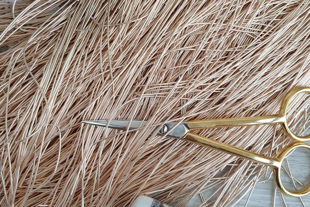 мягкая канитель золото