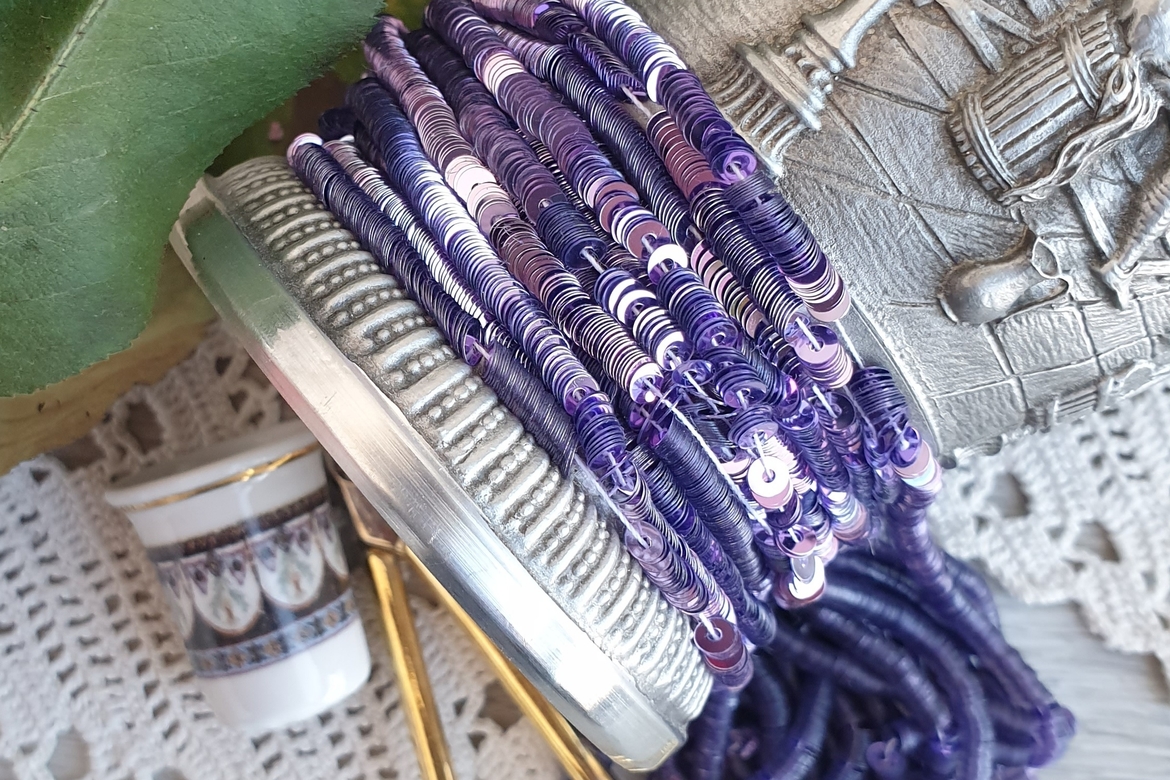 пайетки на нитях итальянские