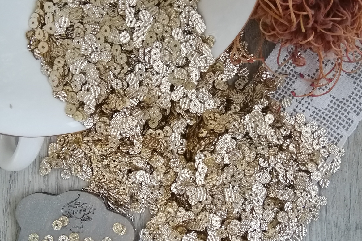 Пайетки рифленые 4 мм (bp4g.3)