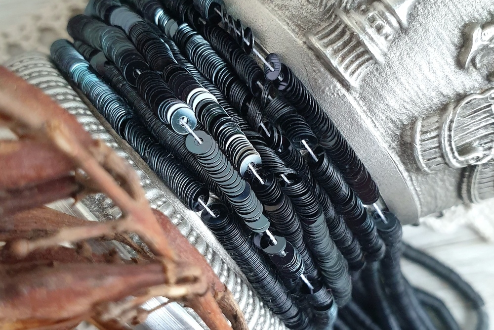 пайетки на нитях