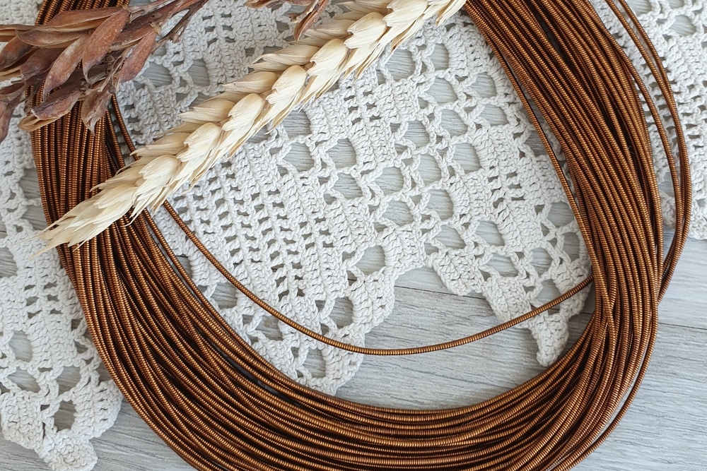 жесткая канитель бронза