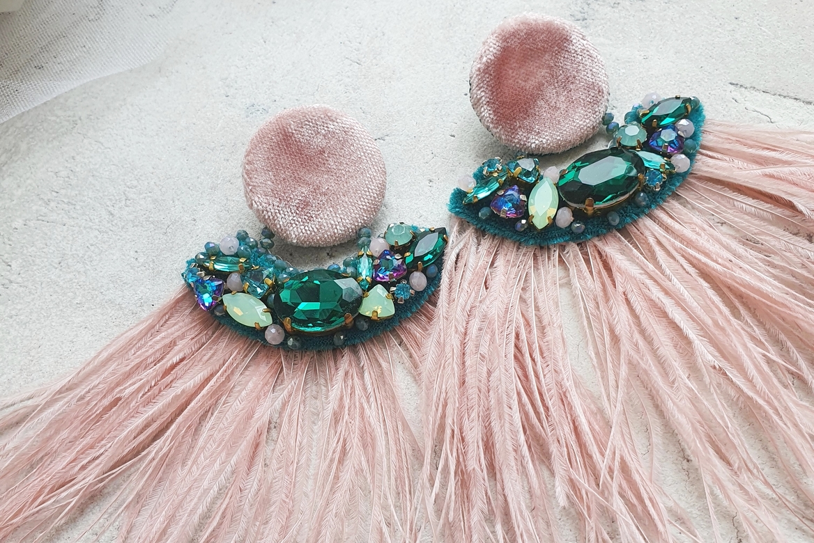 набор материалов для создания серег АРЛЕКИН