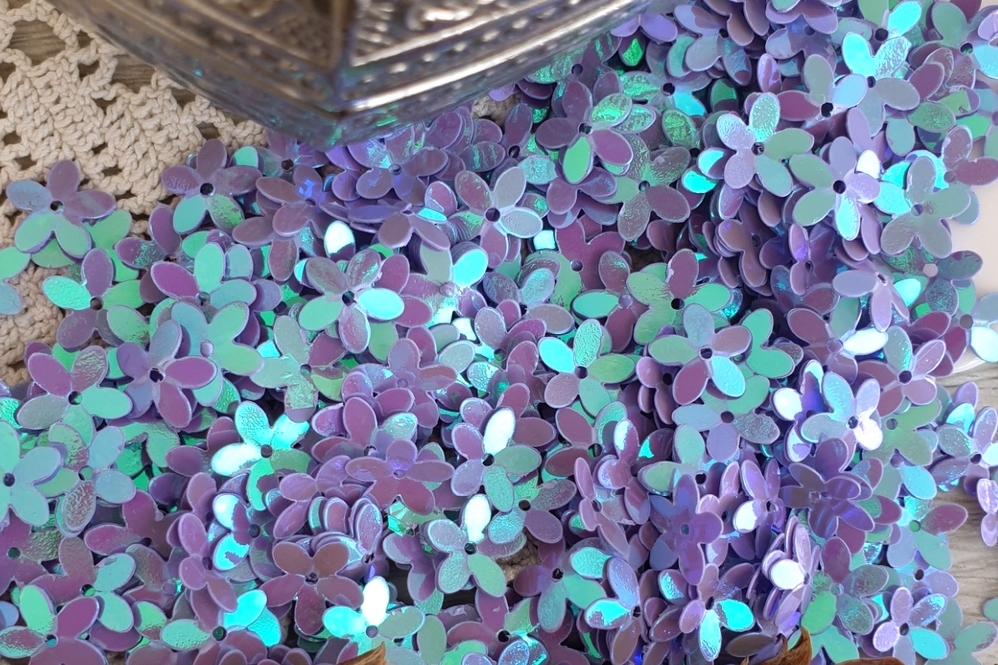 пайетки цветочки