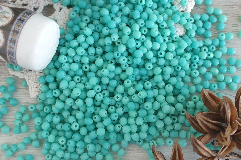 граненые бусины чехия 2мм