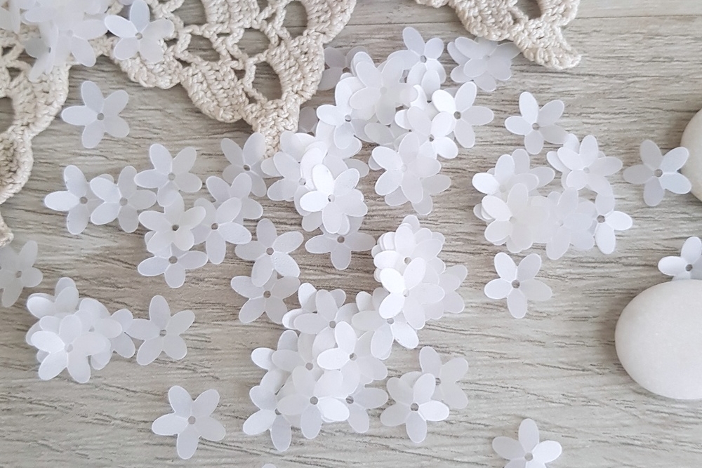 пайетки цветы