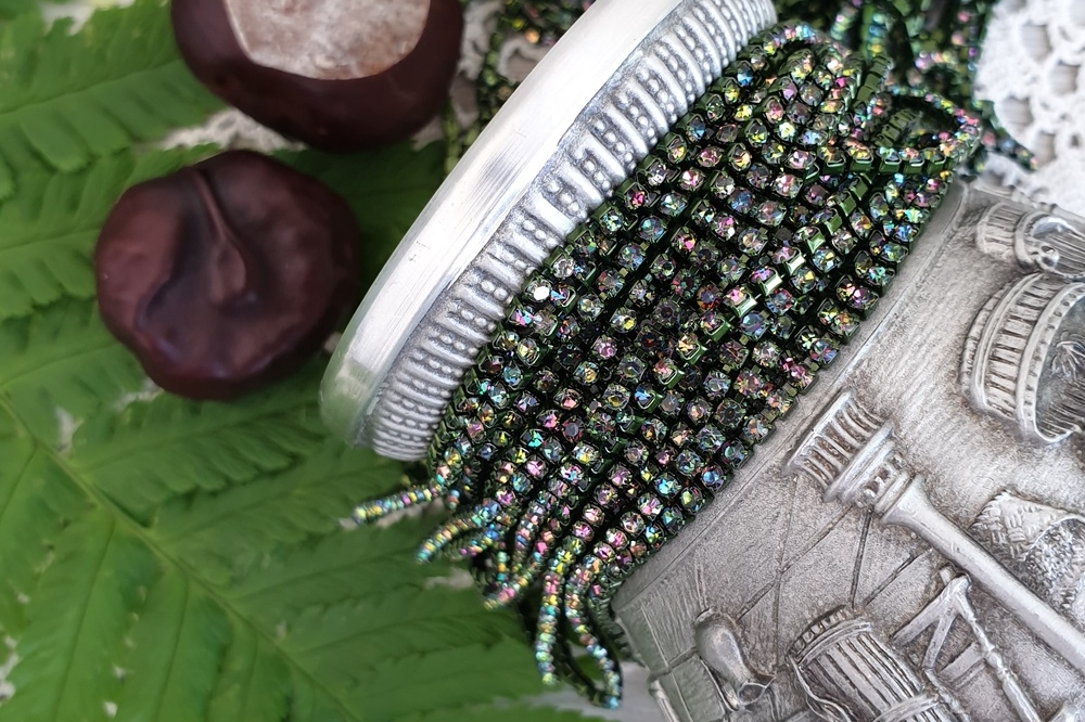 стразовая лента, стразовая цепь