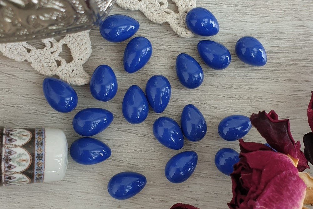 бусины капли, майорка, для сережек