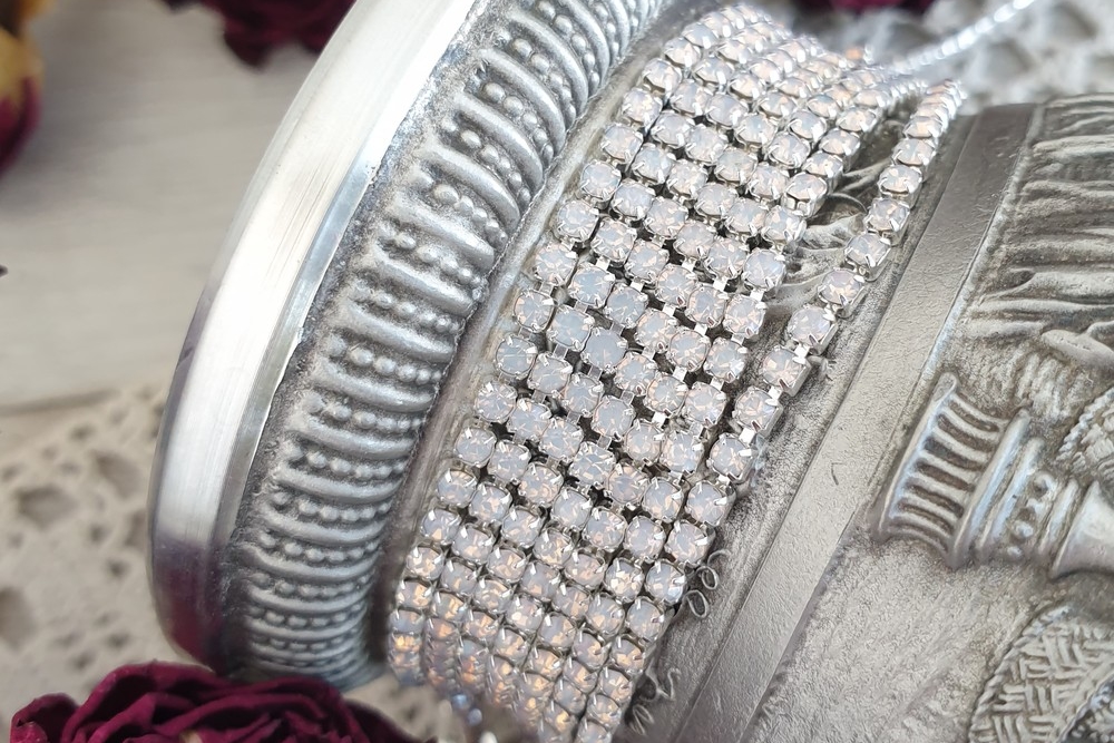 стразовая лента, стразовая цепь