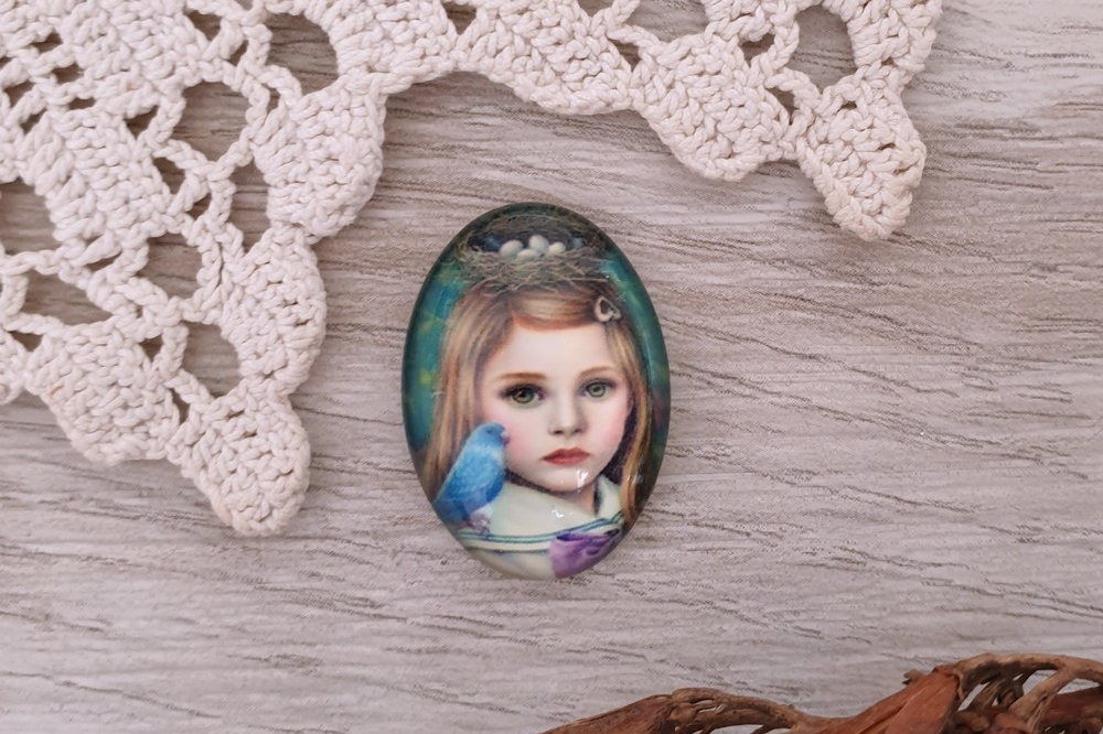 кабошон портрет