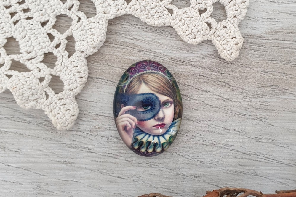 кабошон портрет