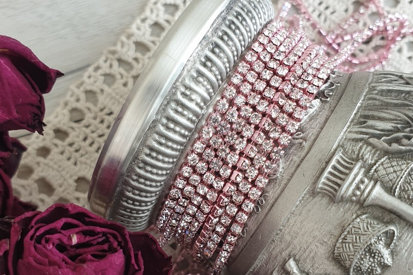 стразовая лента, стразовая цепь