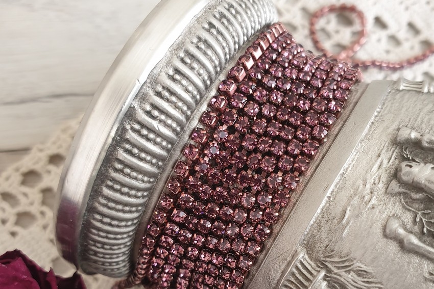 стразовая лента, стразовая цепь