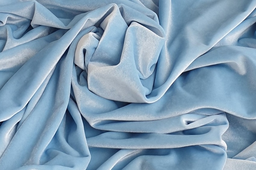 бархат голубой