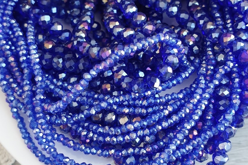 рондели граненые бусины