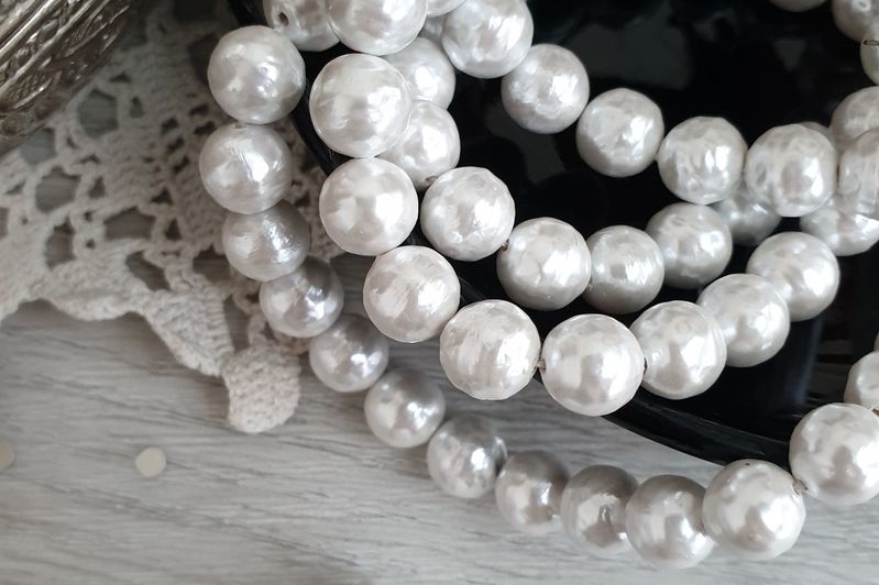 фактурный жемчуг майорка платина