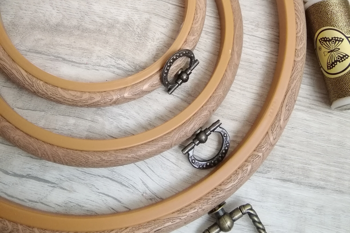 Пяльцы круглые для вышивания Gamma, Диаметр 10 см