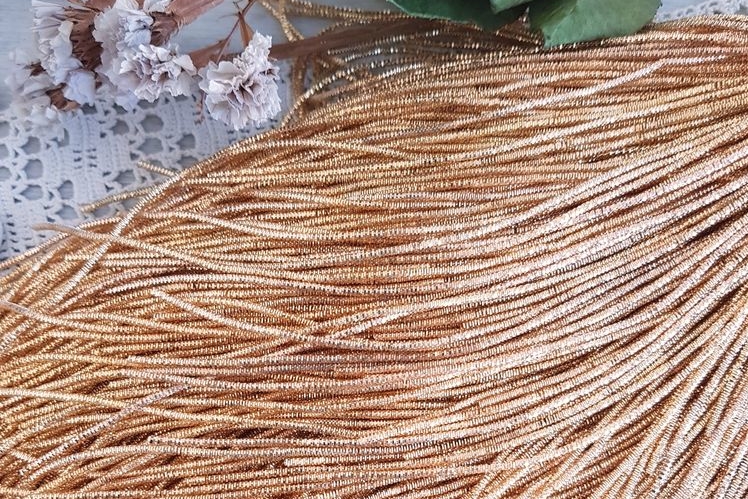 Трунцал четырехгранный, производство Индия, цвет золото, размер 1,5мм