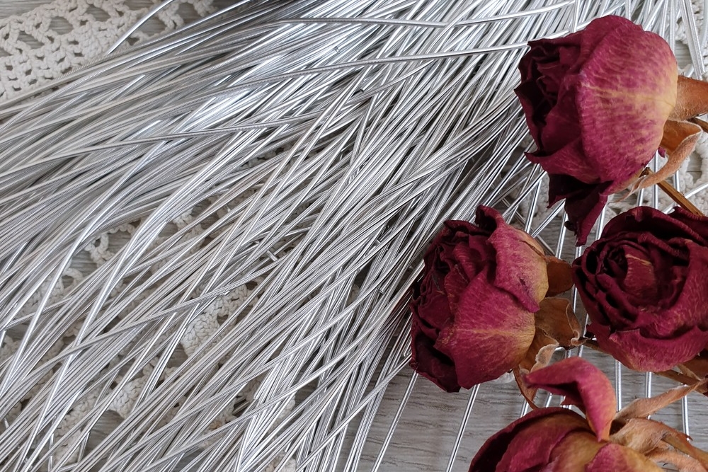 мягкая канитель серебро