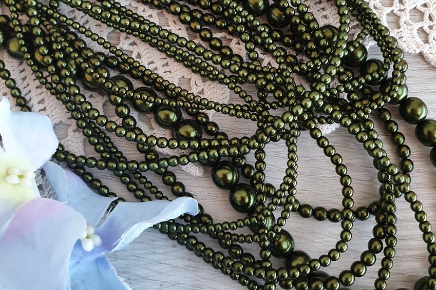 чешский хрустальный жемчуг