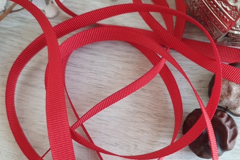лента репсовая красная