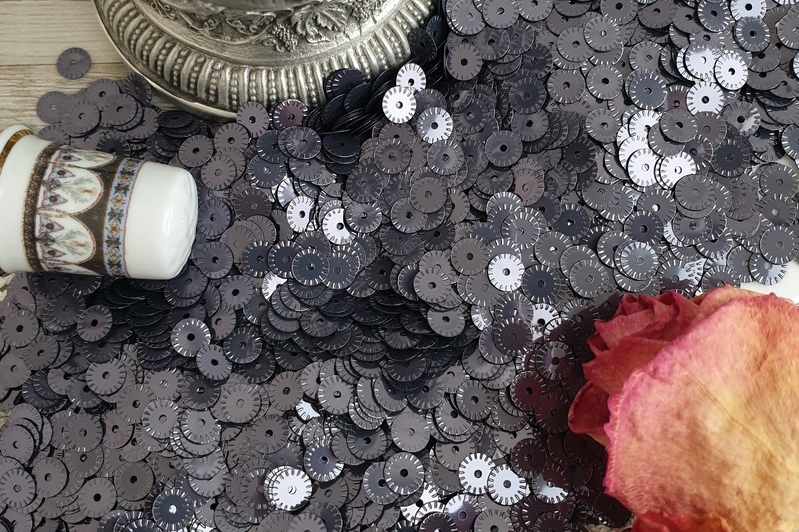 рифленые итальянские пайетки