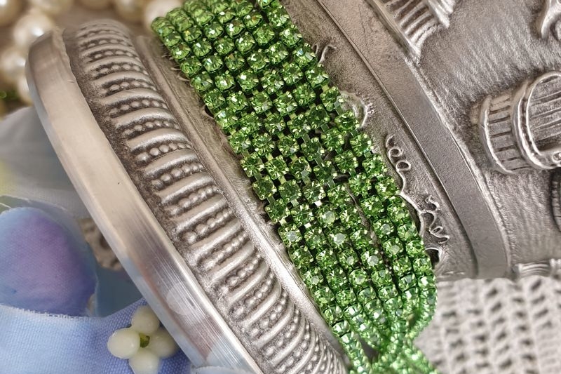 стразовая лента, стразовая цепь