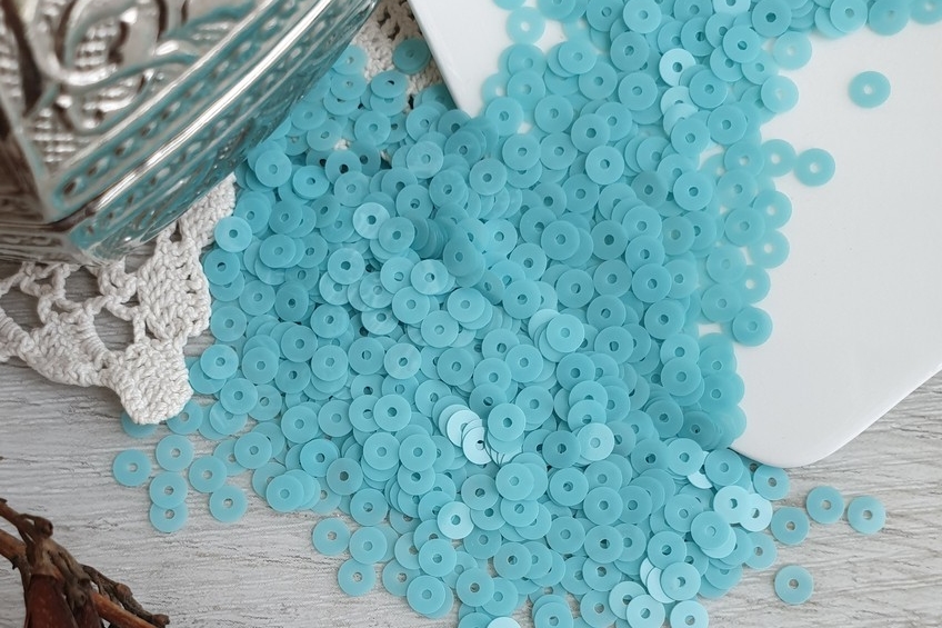 итальянские пайетки бирюза