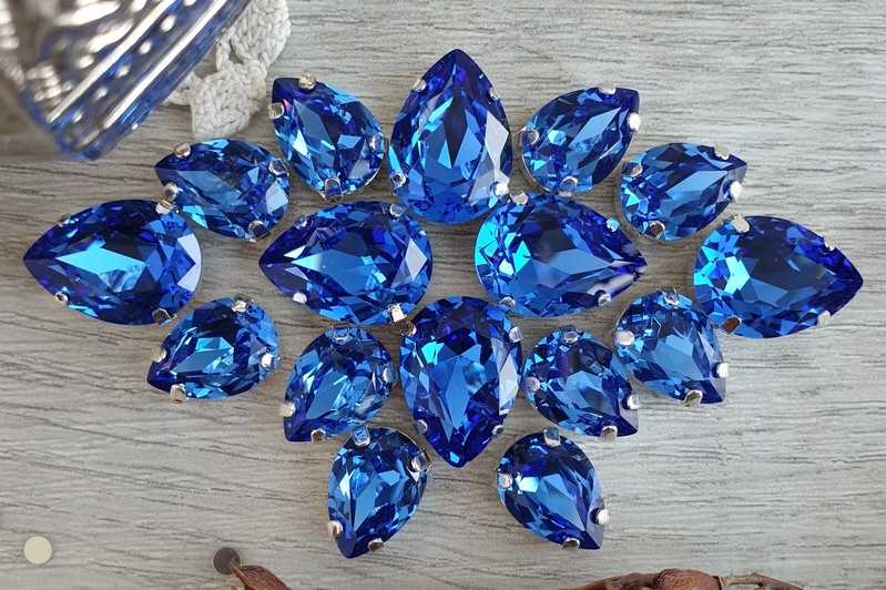 кристаллы капли корея синие