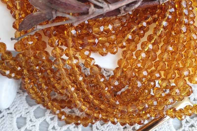 рондели граненые бусины