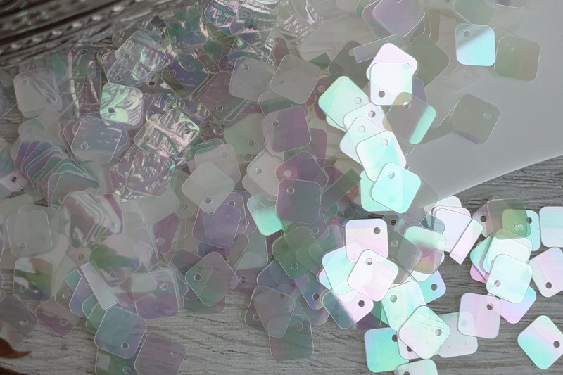 пайетки итальянские квадратики