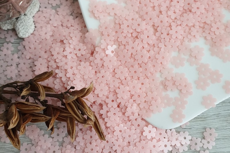 пайетки цветочки итальянские