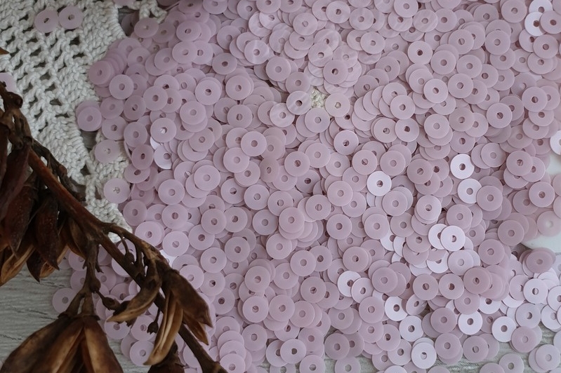 пайетки итальянские розовые