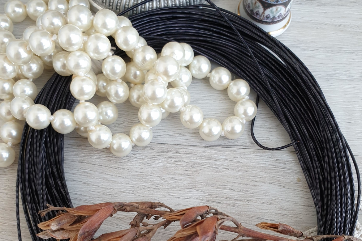 жесткая канитель черная