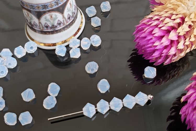 бусины, биконусы Preciosa, чешский хрусталь