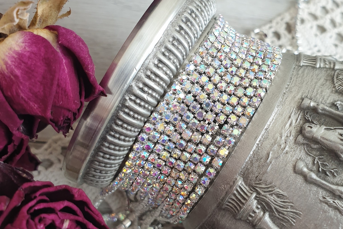 стразовая лента, стразовая цепь